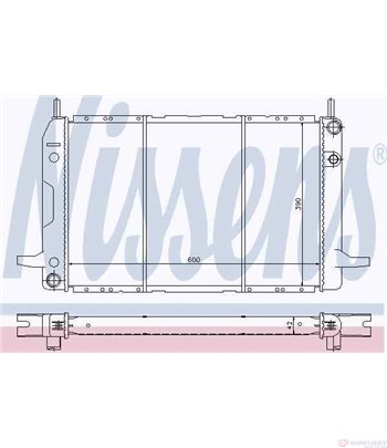 РАДИАТОР ВОДЕН FORD SCORPIO I (1985-) 2.8 i 4x4 - NISSENS