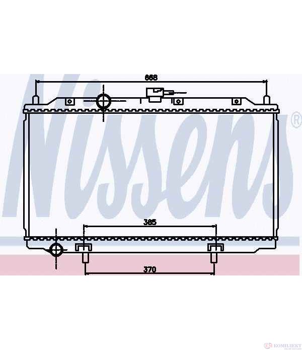 РАДИАТОР ВОДЕН NISSAN ALMERA TINO (2000-) 1.8 - NISSENS