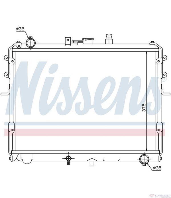 РАДИАТОР ВОДЕН MAZDA E SERIE (1984-) 2.2 D E2200 4WD - NISSENS