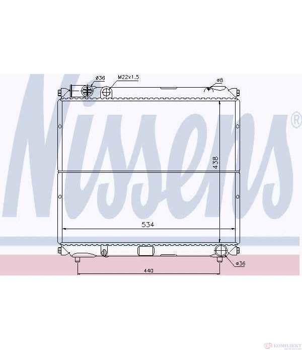 РАДИАТОР ВОДЕН SUZUKI VITARA (1988-) 2.0 TD - NISSENS