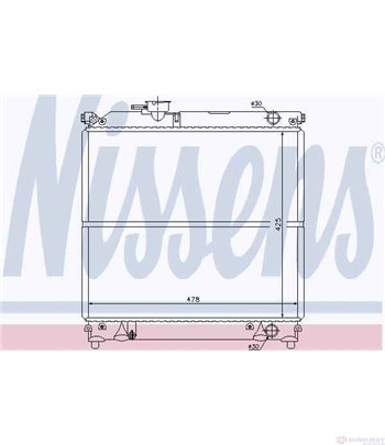 РАДИАТОР ВОДЕН SUZUKI VITARA (1988-) 2.0 TD Intercooler - NISSENS