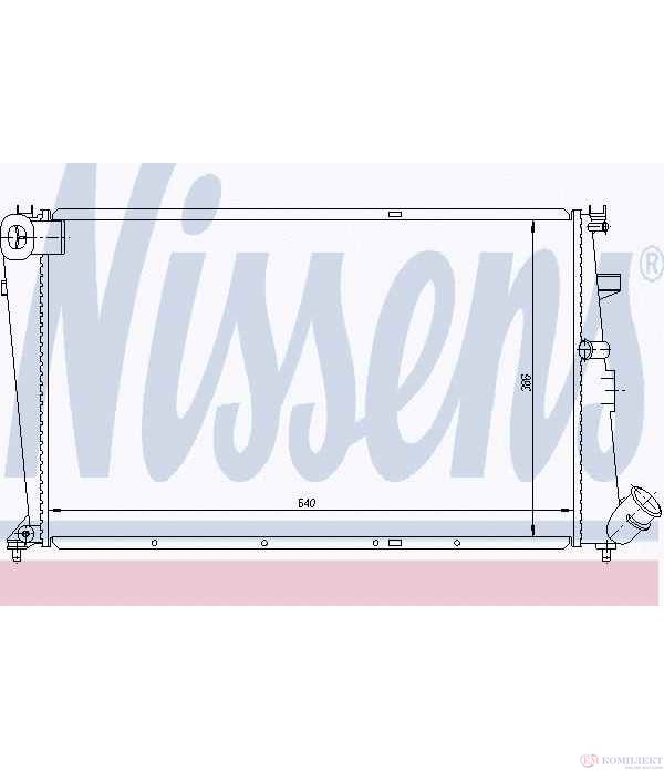 РАДИАТОР ВОДЕН PEUGEOT 605 (1989-) 2.0 16V - NISSENS