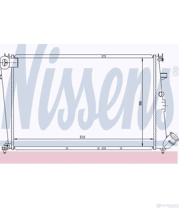 РАДИАТОР ВОДЕН CITROEN XANTIA (1993-) 2.0 i 16V - NISSENS