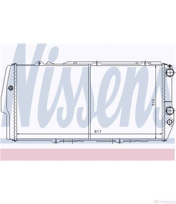 РАДИАТОР ВОДЕН AUDI 100 (1982-) 2.0 CAT - NISSENS