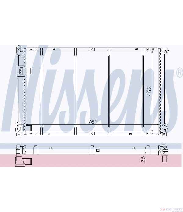 РАДИАТОР ВОДЕН OPEL ARENA (1998-) 2.5 D - NISSENS