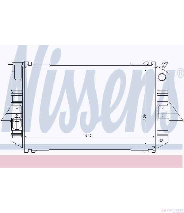 РАДИАТОР ВОДЕН NISSAN PATROL STATION WAGON (1979-) 3.2 D - NISSENS