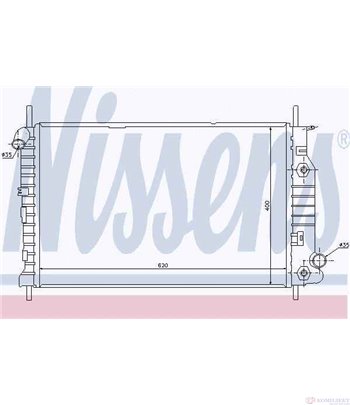 РАДИАТОР ВОДЕН FORD MONDEO II COMBI (1996-) 2.5 24V - NISSENS