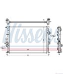 РАДИАТОР ВОДЕН FORD MONDEO IV TURNIER (2007-) 2.3 - NISSENS