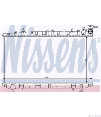 РАДИАТОР ВОДЕН NISSAN PRIMERA (1990-) 2.0 GT - NISSENS