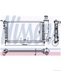 РАДИАТОР ВОДЕН PEUGEOT 106 I (1991-) 1.3 - NISSENS
