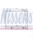 РАДИАТОР ВОДЕН NISSAN PATHFINDER (1997-) 3.3 V6 4WD - NISSENS