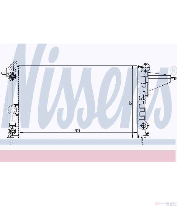 РАДИАТОР ВОДЕН OPEL VECTRA A HATCHBACK (1988-) 1.6 i - NISSENS