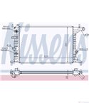 РАДИАТОР ВОДЕН OPEL VECTRA B (1995-) 1.6 i 16V - NISSENS