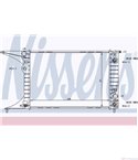 РАДИАТОР ВОДЕН OPEL OMEGA B (1994-) 2.0 - NISSENS