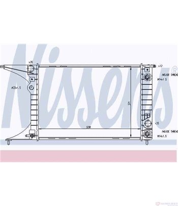 РАДИАТОР ВОДЕН OPEL OMEGA B COMBI (1994-) 2.0 16V - NISSENS