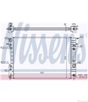 РАДИАТОР ВОДЕН OPEL OMEGA B (1994-) 3.0 V6 - NISSENS