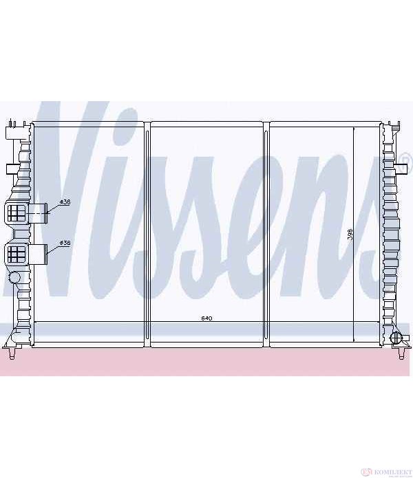 РАДИАТОР ВОДЕН PEUGEOT 406 (1995-) 3.0 24V - NISSENS