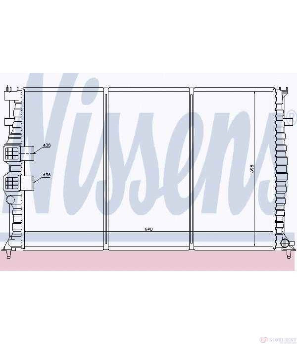 РАДИАТОР ВОДЕН PEUGEOT 406 COUPE (1997-) 3.0 V6 24V - NISSENS