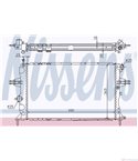 РАДИАТОР ВОДЕН OPEL ASTRA G COUPE (2000-) 2.2 DTI - NISSENS