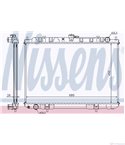 РАДИАТОР ВОДЕН NISSAN X-TRAIL (2001-) 2.2 Di 4x4 - NISSENS