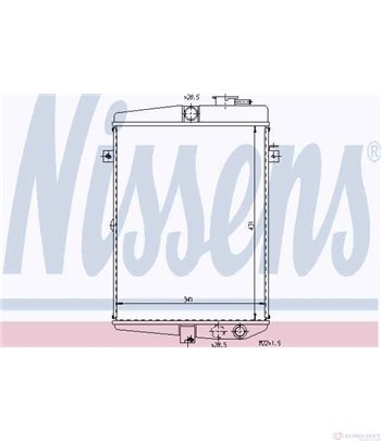 РАДИАТОР ВОДЕН VOLKSWAGEN PASSAT VARIANT (1973-) 1.5 - NISSENS
