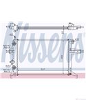 РАДИАТОР ВОДЕН OPEL ASTRA G (1999-) 1.6 - NISSENS