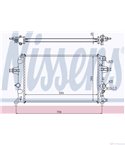 РАДИАТОР ВОДЕН OPEL ASTRA G SEDAN (1998-) 1.6 - NISSENS