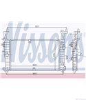 РАДИАТОР ВОДЕН VAUXHALL MERIVA MK I (2003-) 1.7 CDTI 16V - NISSENS