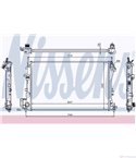 РАДИАТОР ВОДЕН OPEL SIGNUM (2003-) 1.8 - NISSENS