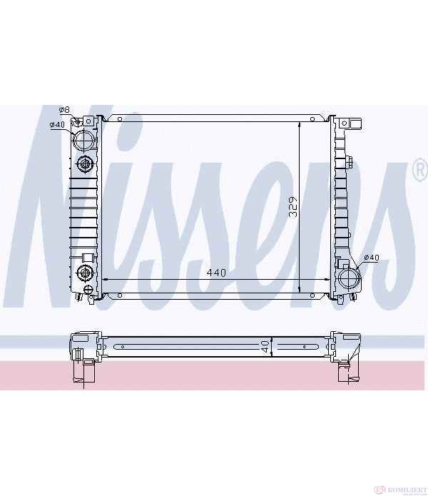 РАДИАТОР ВОДЕН BMW 5 SERIES E28 (1980-) 525 i - NISSENS