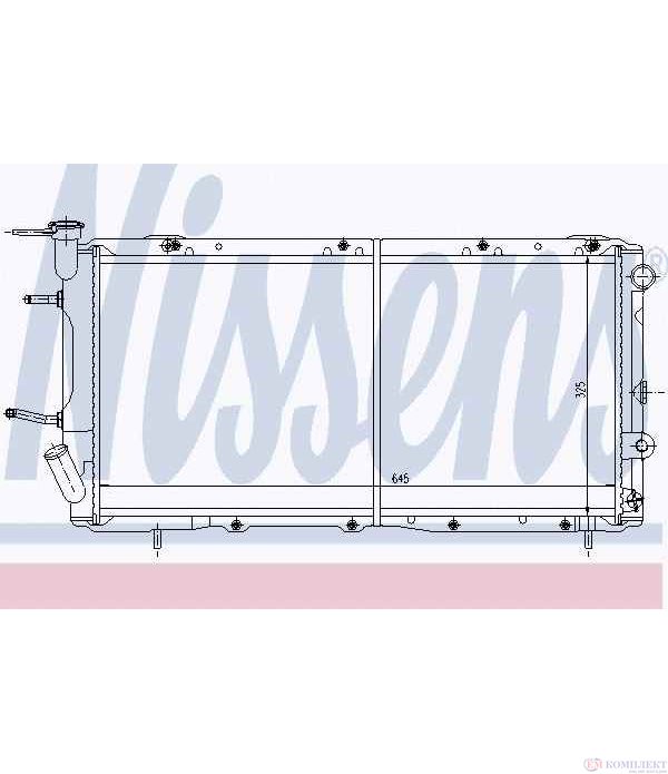 РАДИАТОР ВОДЕН SUBARU LEONE II (1984-) 1.8 4WD CAT - NISSENS