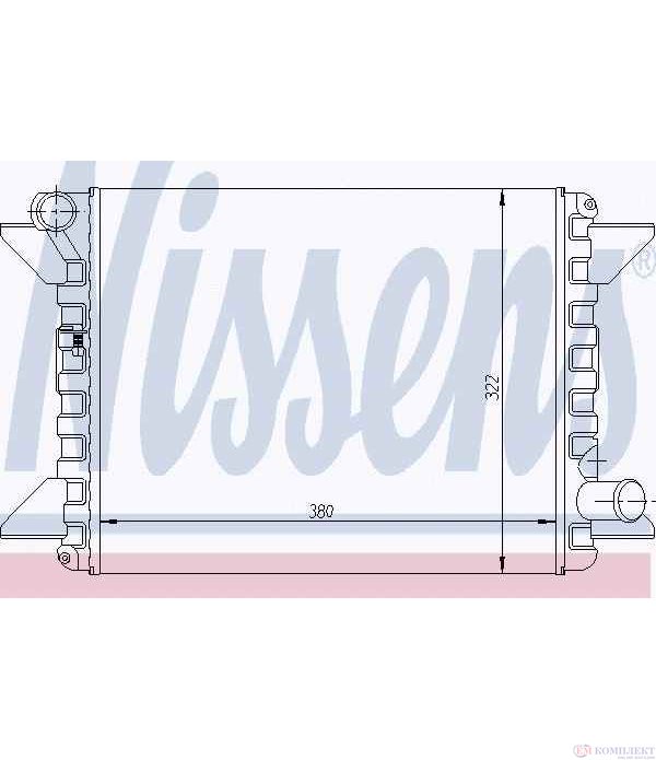 РАДИАТОР ВОДЕН CITROEN VISA (1978-) 1.0 - NISSENS