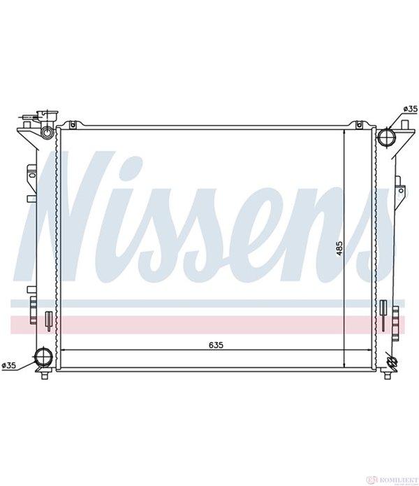 РАДИАТОР ВОДЕН HYUNDAI SONATA V (2005-) 2.4 - NISSENS