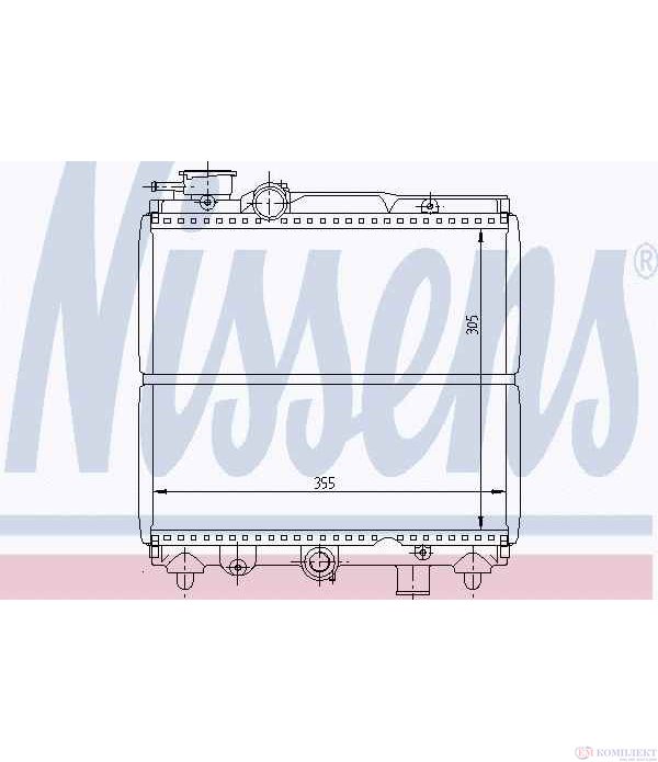 РАДИАТОР ВОДЕН FIAT PANDA (1980-) 800 - NISSENS