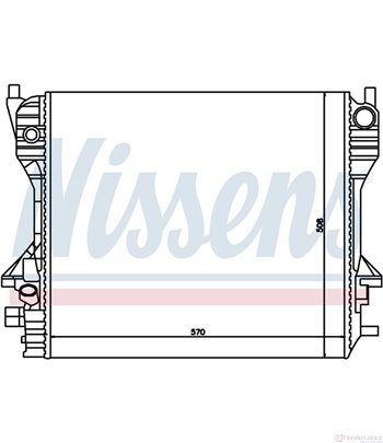РАДИАТОР ВОДЕН JAGUAR S-TYPE (1999-) 2.7 D - NISSENS