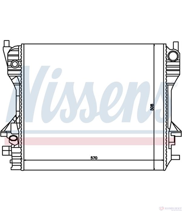 РАДИАТОР ВОДЕН JAGUAR S-TYPE (1999-) 2.7 D - NISSENS