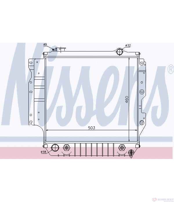 РАДИАТОР ВОДЕН JEEP WRANGLER II (1996-) 4.0 Rubicon - NISSENS
