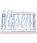 РАДИАТОР ВОДЕН JAGUAR S-TYPE (1999-) 4.2 V8 - NISSENS