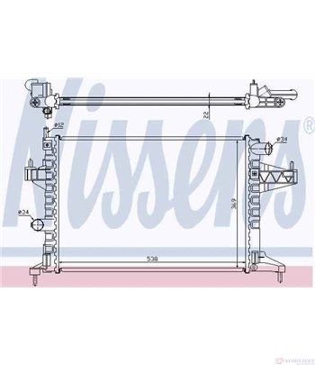 РАДИАТОР ВОДЕН OPEL CORSA C (2000-) 1.8 - NASHUA