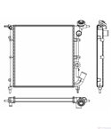 РАДИАТОР ВОДЕН RENAULT R 19 II CHAMADE (1992-) 1.4 - NASHUA