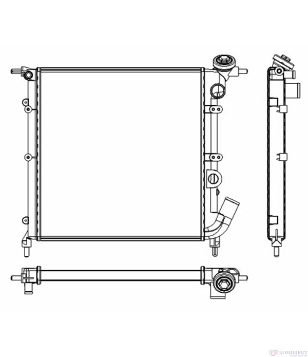 РАДИАТОР ВОДЕН RENAULT R 19 II CHAMADE (1992-) 1.4 - NASHUA