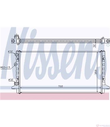 РАДИАТОР ВОДЕН VOLKSWAGEN PASSAT (1988-) 1.6 - NASHUA
