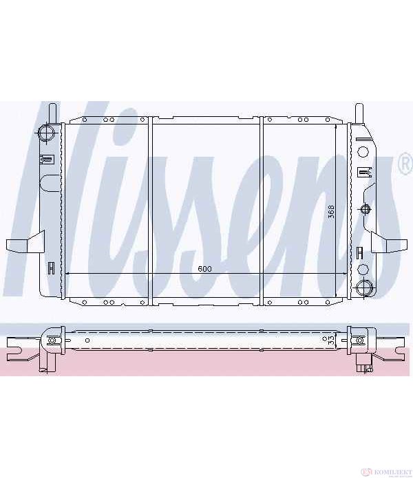 РАДИАТОР ВОДЕН FORD SIERRA COMBI (1987-) 2.0 i CAT - NASHUA