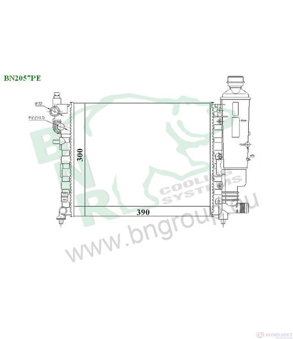 РАДИАТОР ВОДЕН PEUGEOT 106 I (1991-) 1.0 - BNR