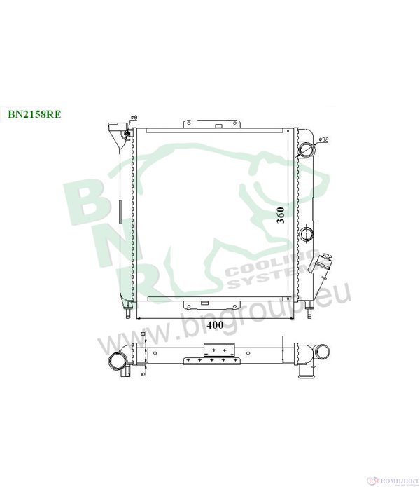 РАДИАТОР ВОДЕН RENAULT R 9 (1981-) 1.2 - BNR
