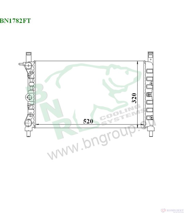 РАДИАТОР ВОДЕН FIAT UNO (1983-) 1.3 Turbo i.e. - BNR