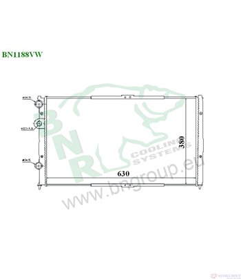 РАДИАТОР ВОДЕН VOLKSWAGEN CADDY II COMBI (1995-) 1.4 16V - BNR