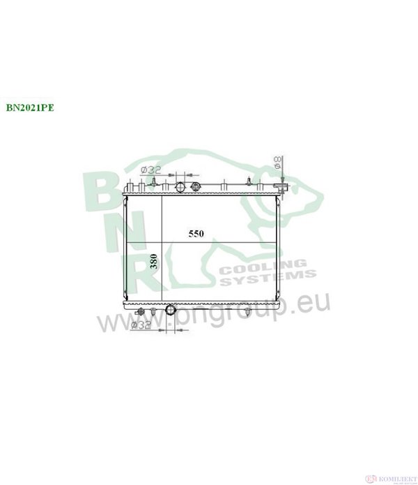 РАДИАТОР ВОДЕН CITROEN C4 (2004-) 1.4 16V - BNR