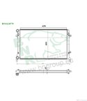 РАДИАТОР ВОДЕН VOLKSWAGEN GOLF V (2003-) 1.4 FSI - BNR