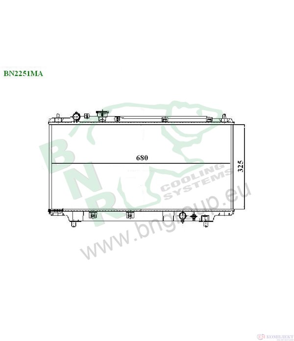 РАДИАТОР ВОДЕН MAZDA 323 S V (1994-) 1.5 16V - BNR